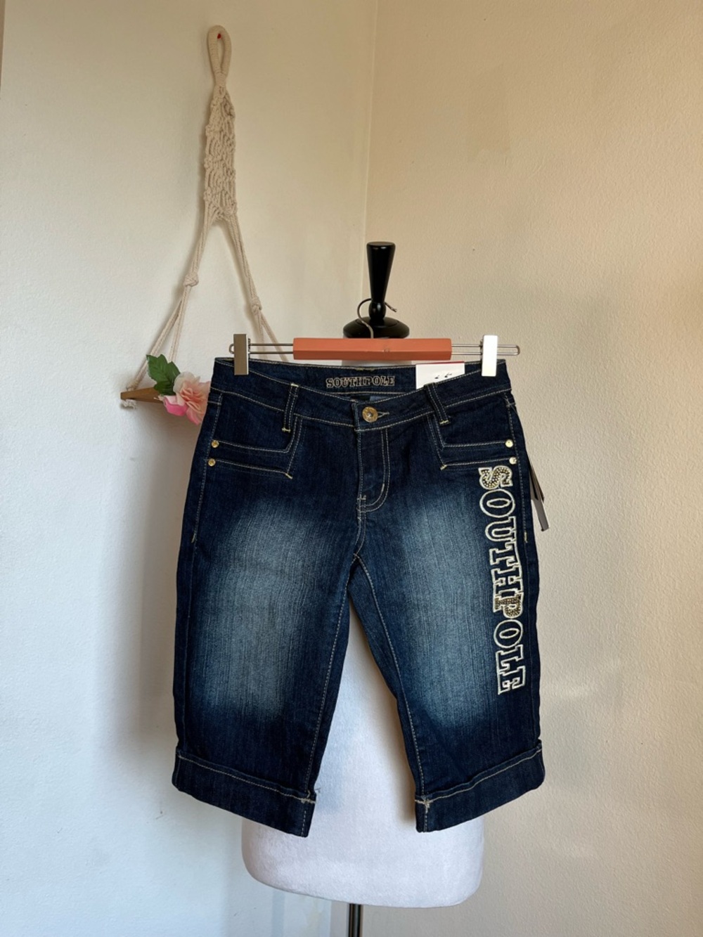 Y2K Deadstock Southpole Dark Wash Short size 3